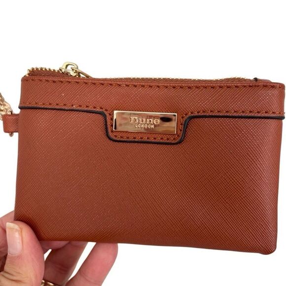 Dune London Faux Leather Handle Bag With Zip Pouch Wallet Brown - Picture 4 of 13